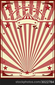 a circus vintage poster for your advertising.