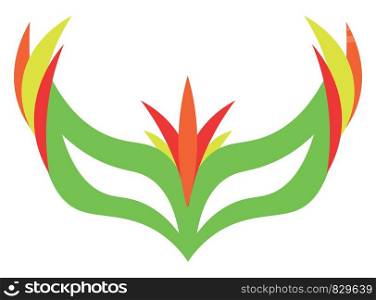 A colorful face mask vector or color illustration