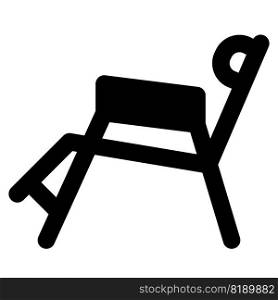 A comfy beach chair with unique design.. A comfy beach chair with unique design
