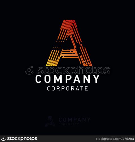 A company logo design with visiting card vector