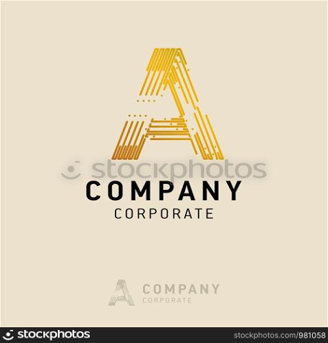 A company logo design with visiting card vector