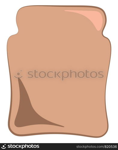 A crispy brown toast to make sandwich or enjoy with spread vector color drawing or illustration
