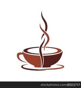 A cup of coffee. Vector icon for coffee shops, websites and applications. Flat style