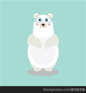 A Cute Polar bear character. 
