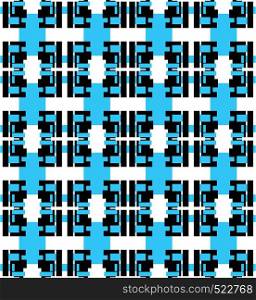 A digital sketch of blue and black pattern vector color drawing or illustration
