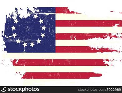 A flag of Old Union with a grunge texture