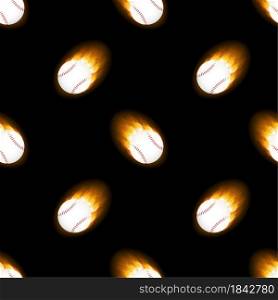 A flaming baseball ball pattern. Vector stock illustration. A flaming baseball ball pattern. Vector stock illustration.