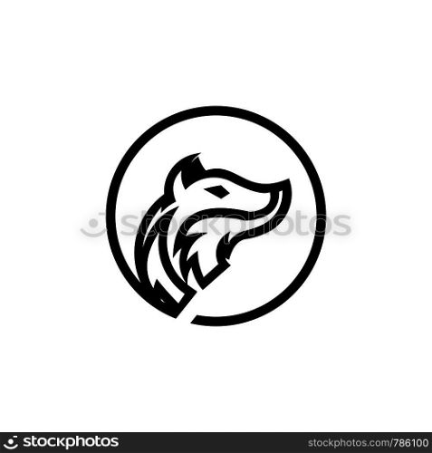 a fox animal logo template