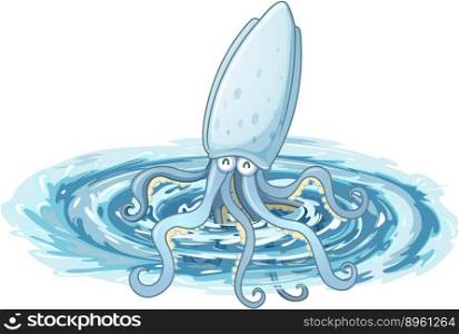 A giant squid vector image