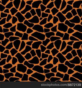 A giraffe animal print seamless pattern tile background. Vector EPS10. A giraffe animal print seamless pattern tile background