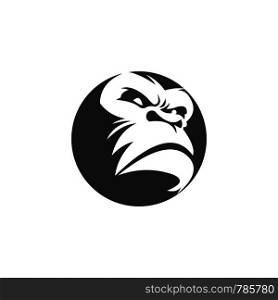 a gorilla face logo template