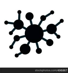 A group of virus flat icon isolated on white background. A group of virus flat icon