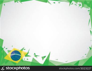 A horizontal poster (origami style) on brazil theme