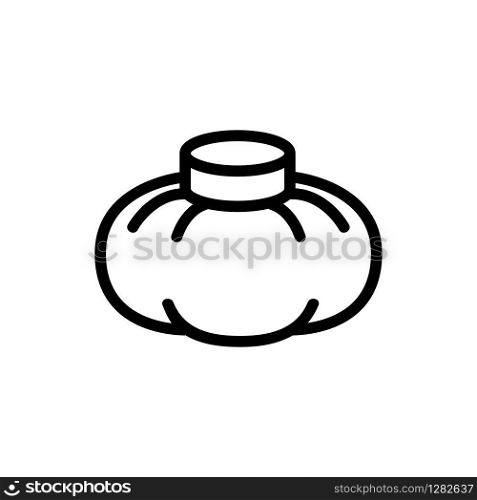 a hot head from a cold icon vector. Thin line sign. Isolated contour symbol illustration. a hot head from a cold icon vector. Isolated contour symbol illustration