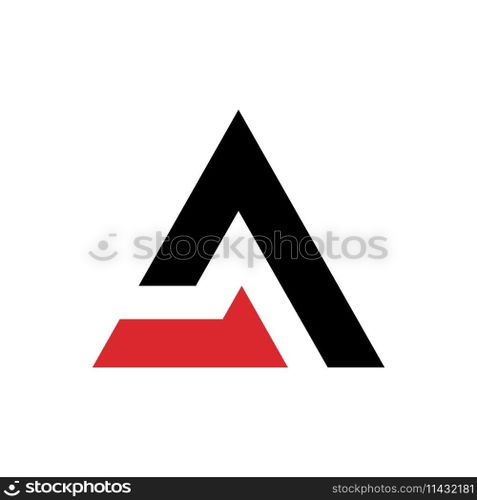 A initial triangle logo vector