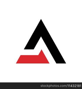 A initial triangle logo vector