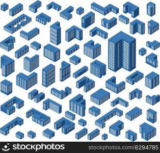 A large set of vector isometric buildings