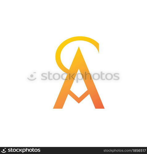 A letter Alphabet font logo vector design