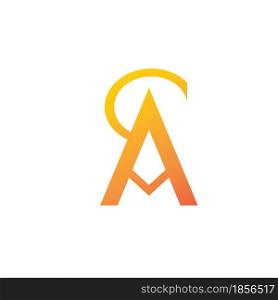 A letter Alphabet font logo vector design