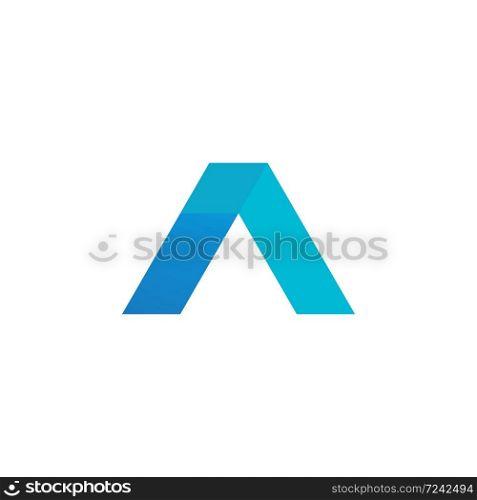 A letter Alphabet font logo vector design