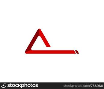 A Letter Alphabet font logo vector design