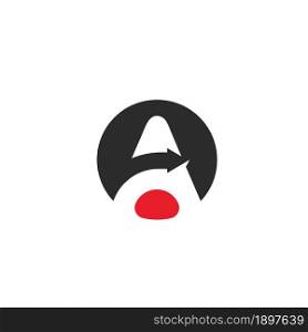 A Letter arrow Business Template Vector icon