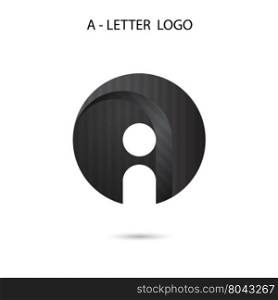 A-letter icon abstract logo design.A-alphabet symbol.Vector illustration