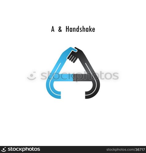 A- letter icon abstract logo design vector template.Business offer,partnership icon.Corporate business and industrial logotype symbol.Vector illustration