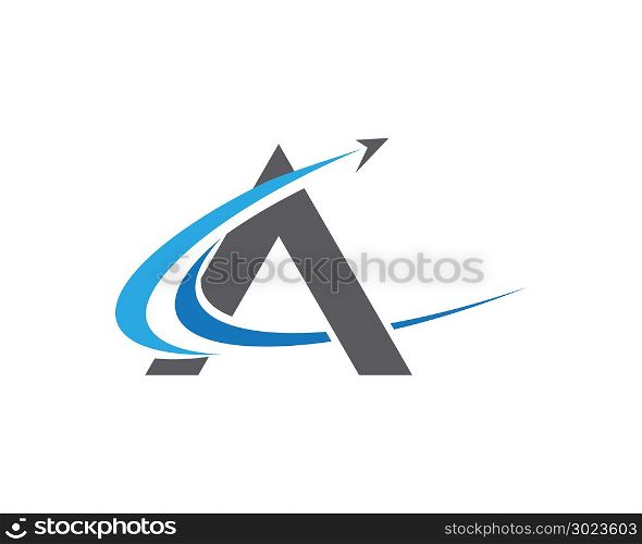 A Letter icon vector illustration design Logo Template