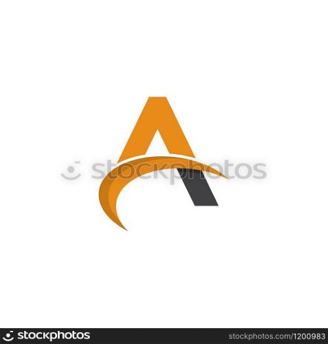 A Letter Logo Business Template Vector icon illustration design