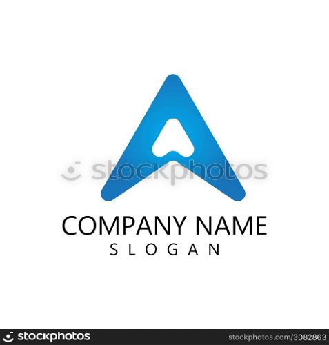 A letter logo creative vector template illustration design