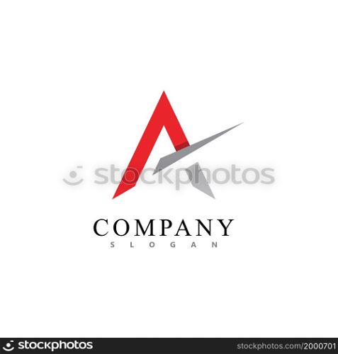 A Letter logo icon vektor template desain