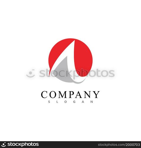A Letter logo icon vektor template desain