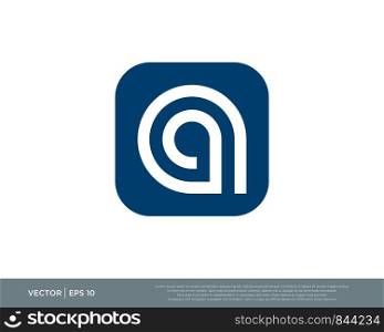 A Letter Logo Initial Monogram Icon Vector