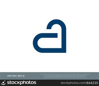 A Letter Logo Initial Monogram Icon Vector