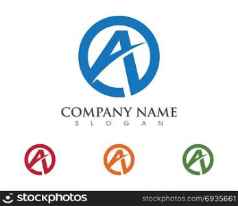 A Letter Logo Template. A Letter Logo Business Template Vector icon