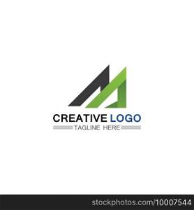 A Letter Logo Template vector icon illustration design