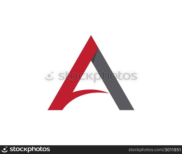 A Letter Logo Template vector icon illustration design