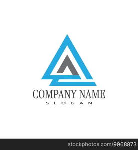 A Letter Logo Template vector icon illustration design