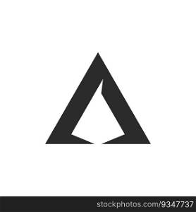 A letter logo vector flat design template