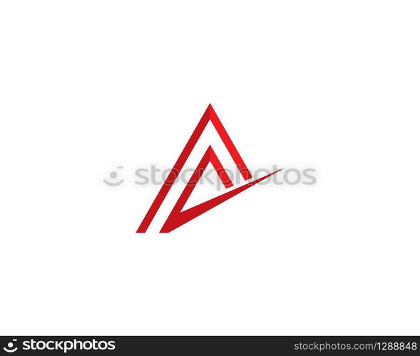 A letter logo vector icon illustration design