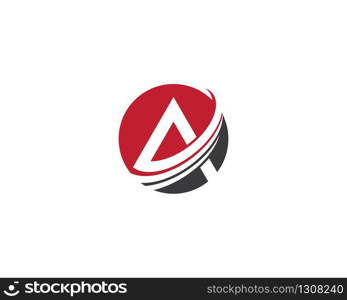 A letter logo vector icon illustration design