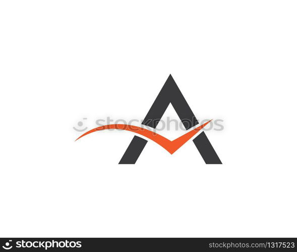 A letter logo vector icon illustration design