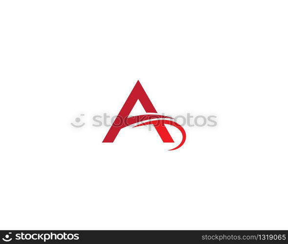 A letter logo vector icon illustration design