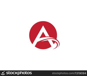 A letter logo vector icon illustration design