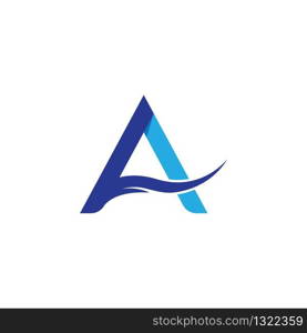 A letter logo vector icon illustration design