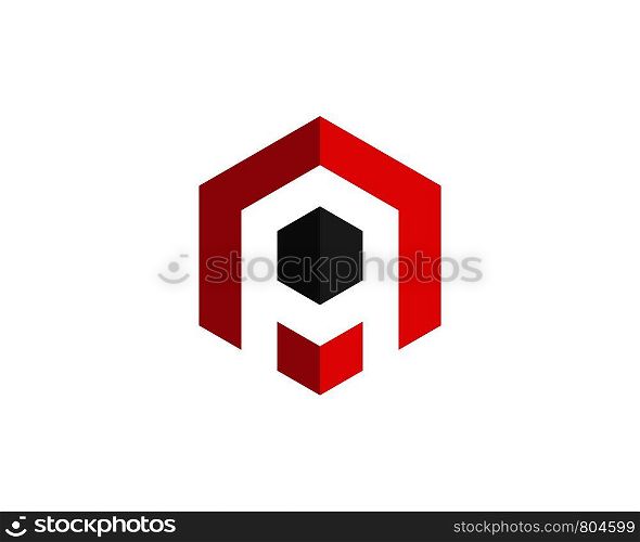 A letter logo vector icon template