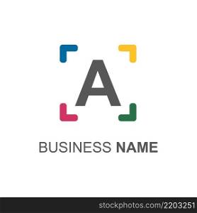 A letter logo vector template