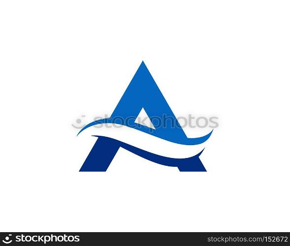 A Letter vector illustration icon Logo Template design