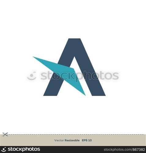 A Letter vector Logo Template Illustration Design. Vector EPS 10.